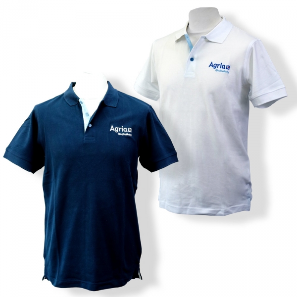 Herren-Poloshirt, Wei oder Marine in der Gruppe Bekleidung bei Agria Tierversicherung (AGR2226r)