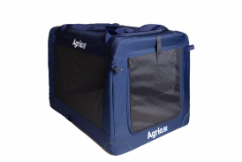 Faltbare Hundebox mit weichem Pilefleece-Kissen